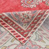 Red & Cream Classic Turkish Vintage Rug, 205x310Cm