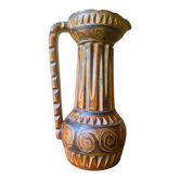 Ceramic jug vase Huguette Bessone Vallauris 1960s.