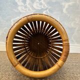 Bamboo umbrella stand attributed to Franco Albini for Bonacina, Italy, 1950s.