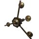 Art Deco style bakelite chandelier, Poland, 1950s