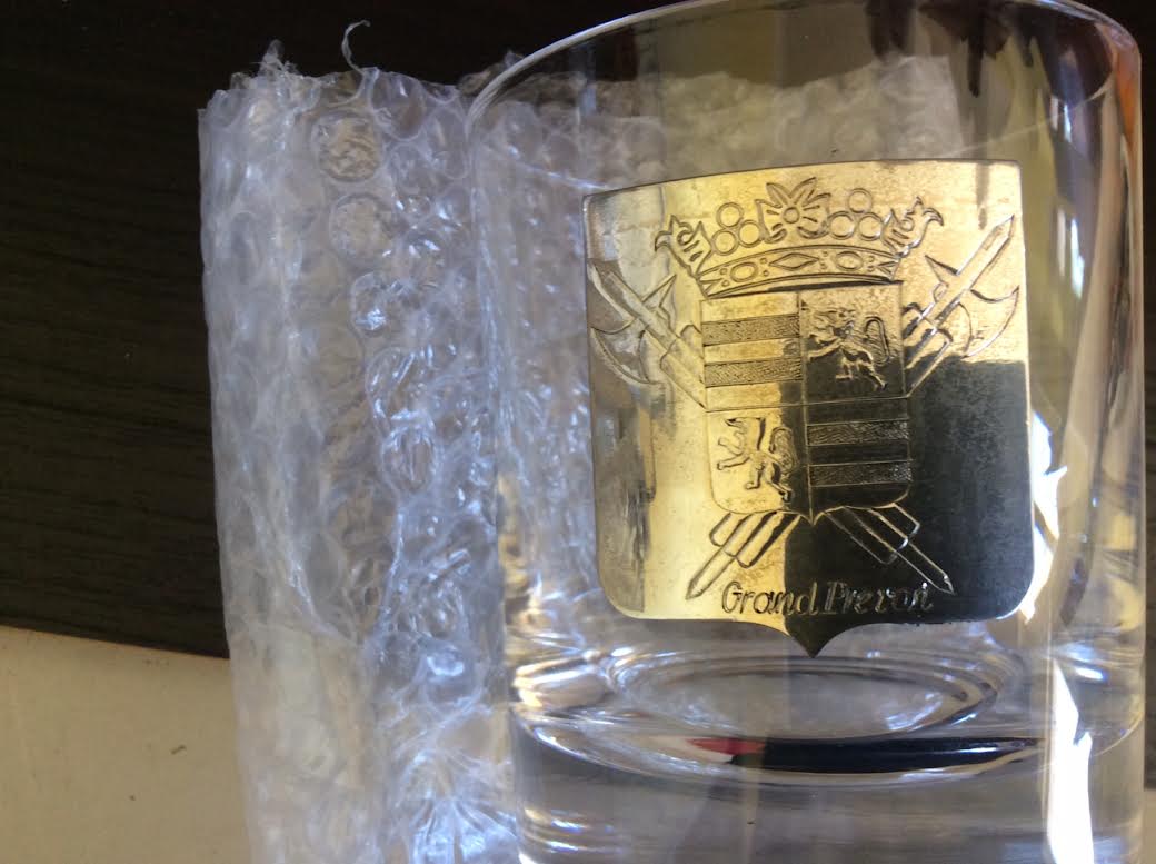 Set of 6 Sèvre crystal whiskey glasses