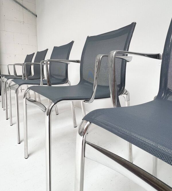 Ensemble de 6 chaises Big Frame 44 par Alberto Meda pour Alias, après 2000