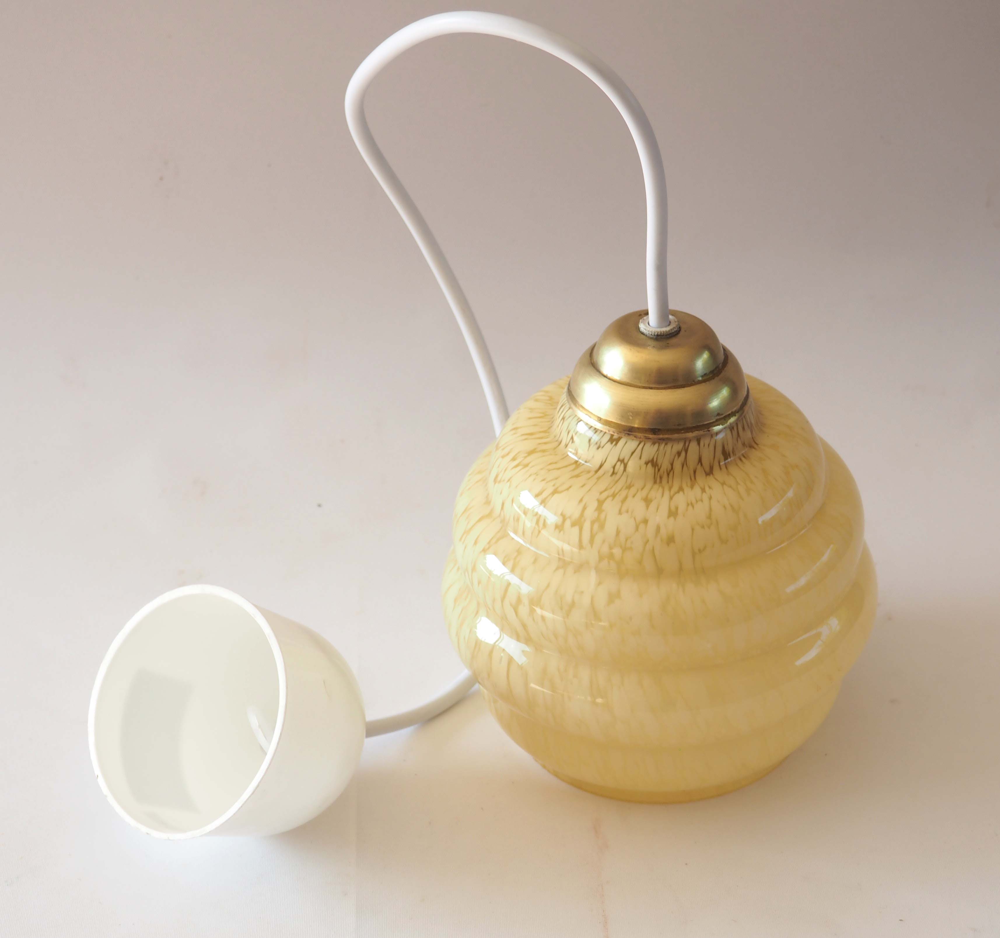 Suspension glass of Clichy yellow