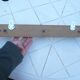 Wall mounted pine coat rack with 3 vintage hooks