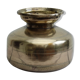 Golden brass vase