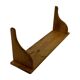 Vintage shelf  in oak wall rack book 1970s wood minimalist design