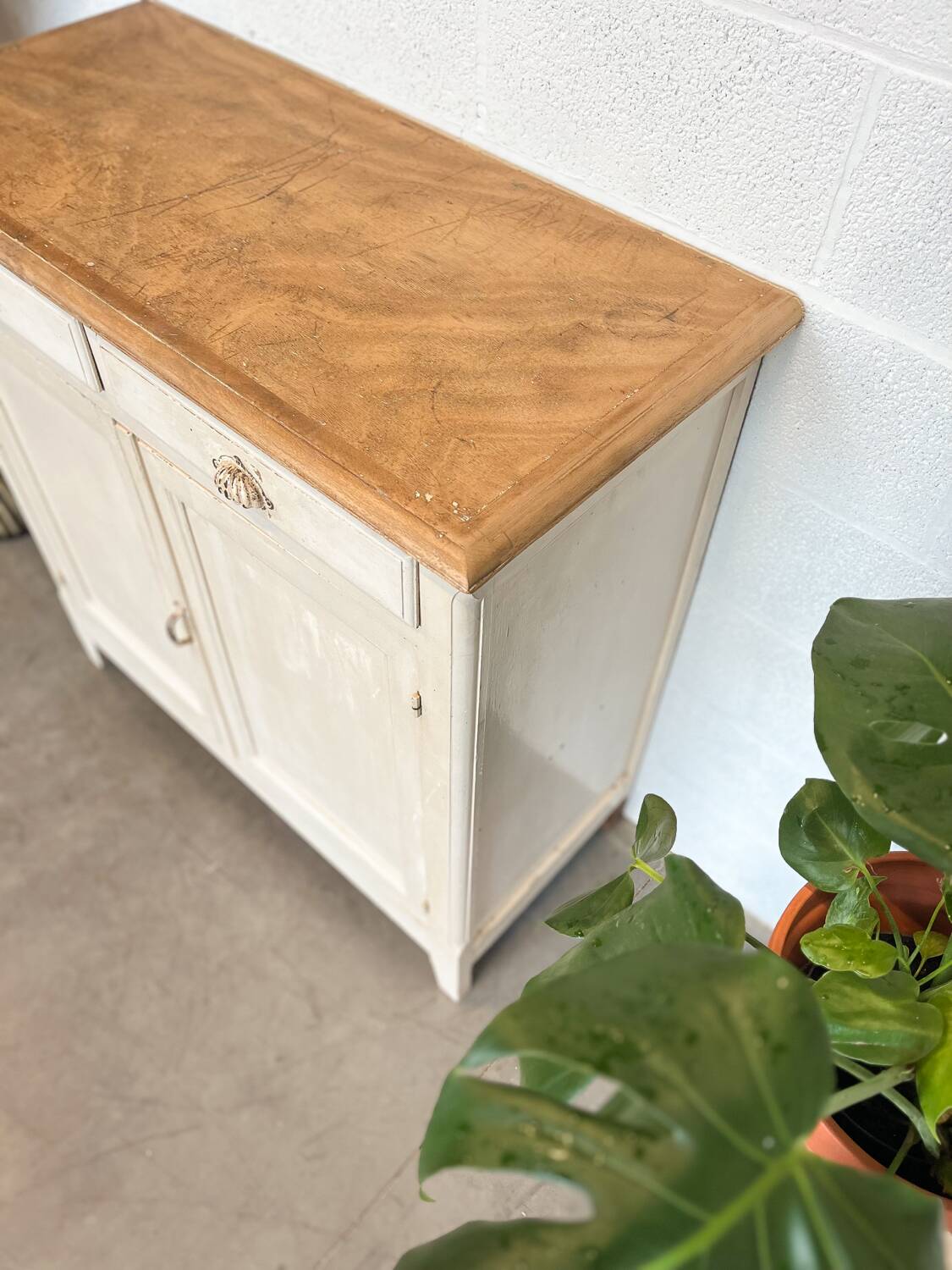 Old Parisian buffet with original patina