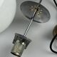 1960s and 1970s Globe Lamp, Hanging Lamp, Glass Ceiling Lamp, Space Age Des