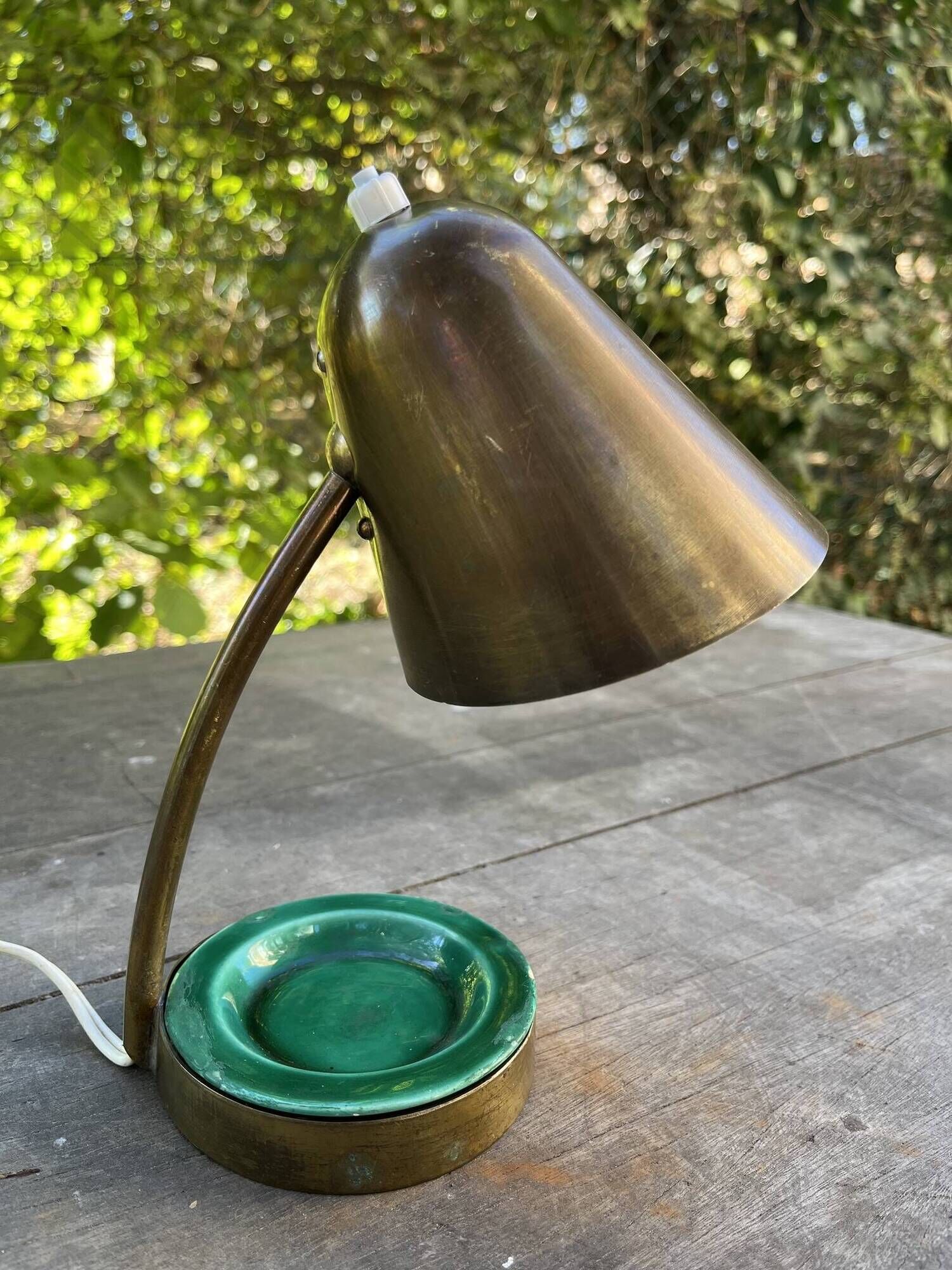 Small vintage brass lamp