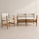 Chair and bench by Børge Mogensen for Fredericia
