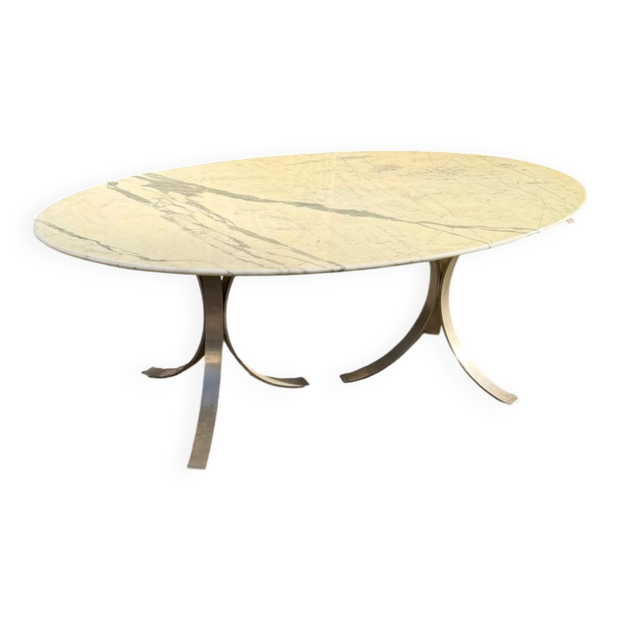 White Marble Table Osvaldo Borsani T102 for Tecno