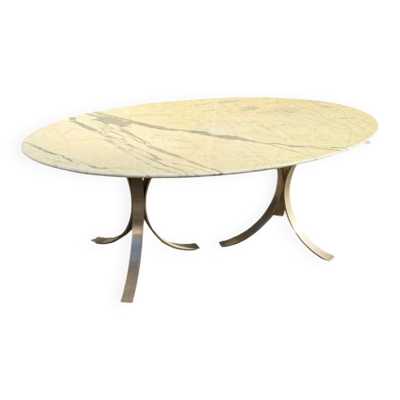 Table en Marbre Blanc Osvaldo Borsani T102 pour Tecno