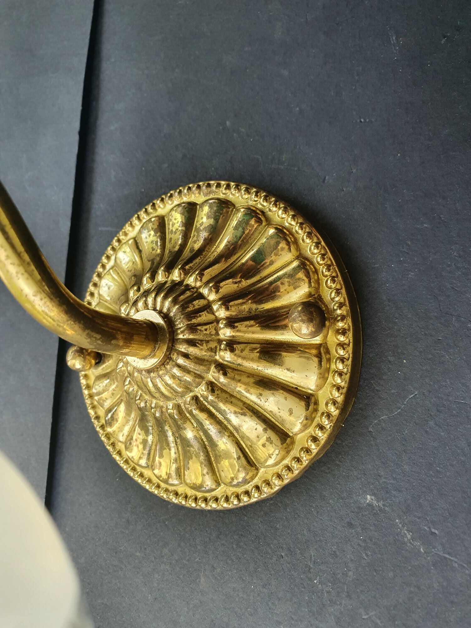 Pair of antique gold wall sconces