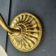 Pair of antique gold wall sconces