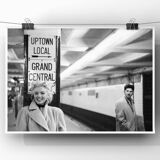 Impression d'art – Marilyn Monroe à la gare Grand Central (1955) par Ed Feinger