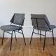 Series of 6 vintage modernist chairs Raphael Raffel, 1950s