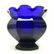 Vase Biedermeier, verre cobalt, République tchèque, 19e siècle