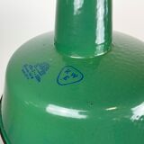 Industrial Green Enamel Pendant Lamp, 1960s