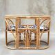 Bamboo chairs, Italy, 1960s, set of 3