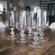 Lot de 6 verres à vin hauts de dégustation pied hexagonal