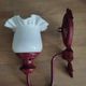 Wall lamp tulip opaline base metal enamelled Vintage old edge dp 0222f085
