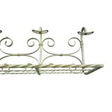 Antique wrought iron coat rack