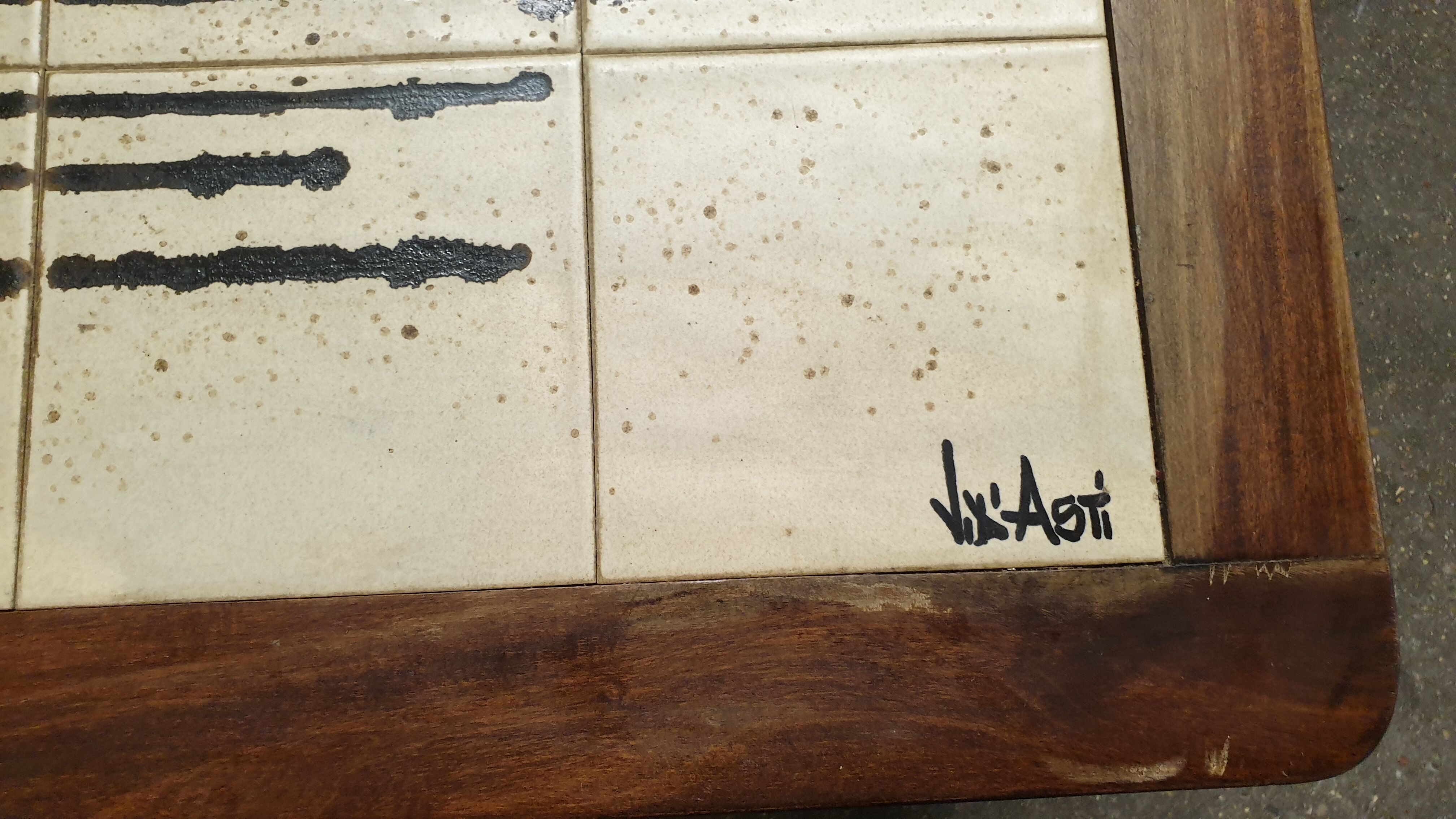 Jean d'Asti ceramic coffee table, 1960