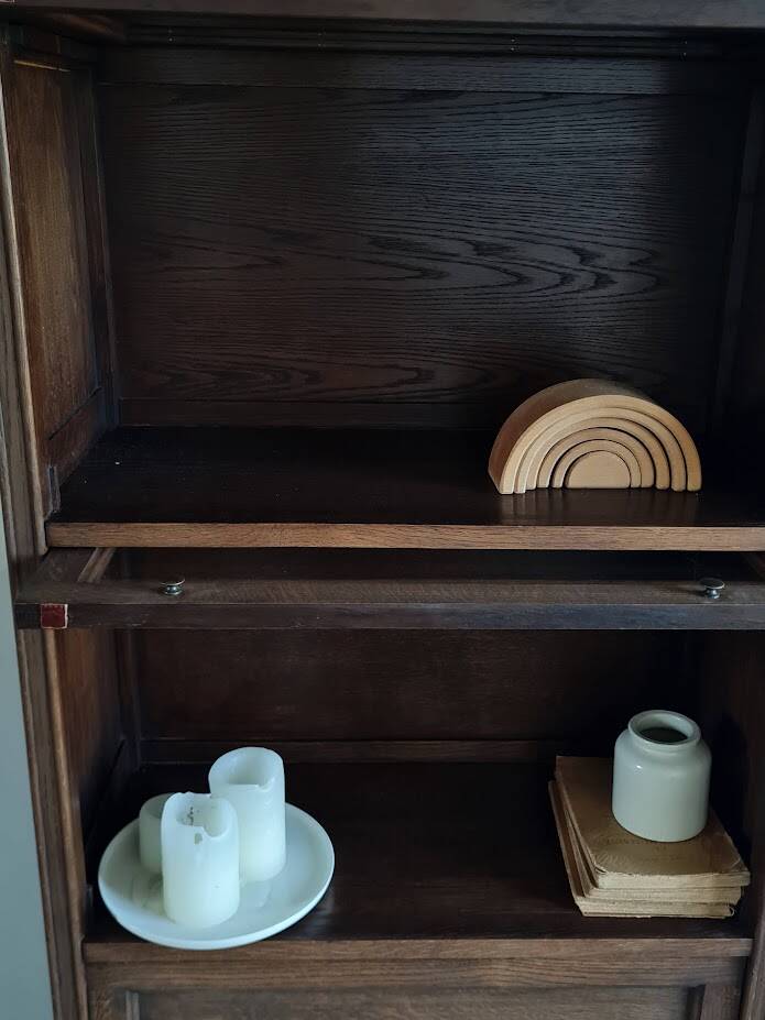 Trade furniture - Pharmacy display cabinet circa the 1960s