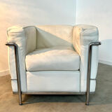 Armchair LC2 design Le Corbusier for Cassina