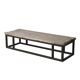Guyuan – Table basse en orme ancien et structure en métal n°2