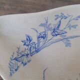 Old pocket emptier decorated with flowers, blackberries and butterflies