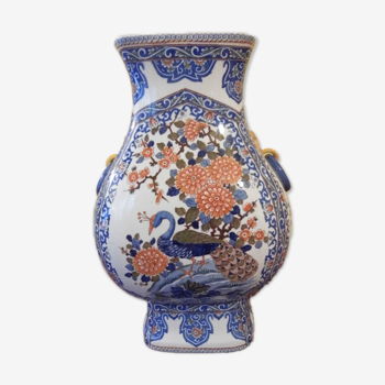 Vase, potiche in earthenware of Gien, Ancient Gien