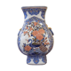 Vase, porcelain potiche from Gien, antique Gien.