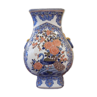 Vase, potiche in earthenware of Gien, Ancient Gien