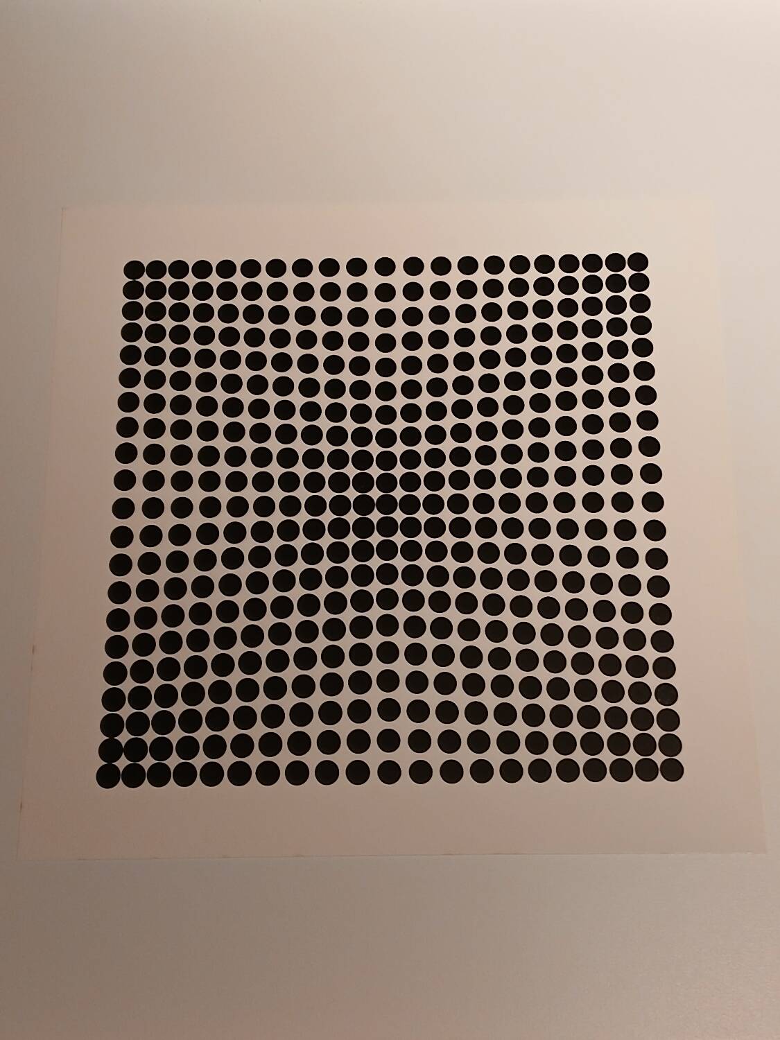 Vasarely silkscreen print - "Deep Kinetics" - 3D Illusion & Black and White