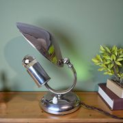 Bauhaus cromed table lamp