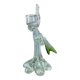 Glass bird candle holder
