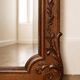 Large oak fireplace mirror