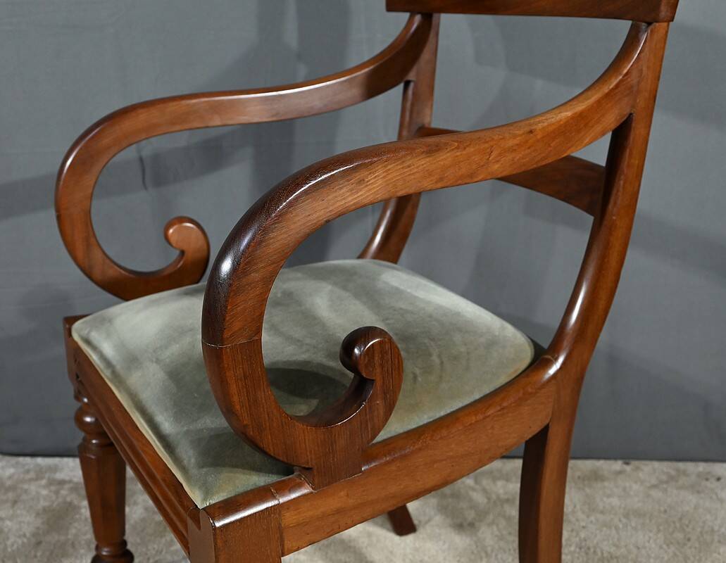Armchair with Mahogany Crosses, Victorian period, England – 2nd part 19th century
