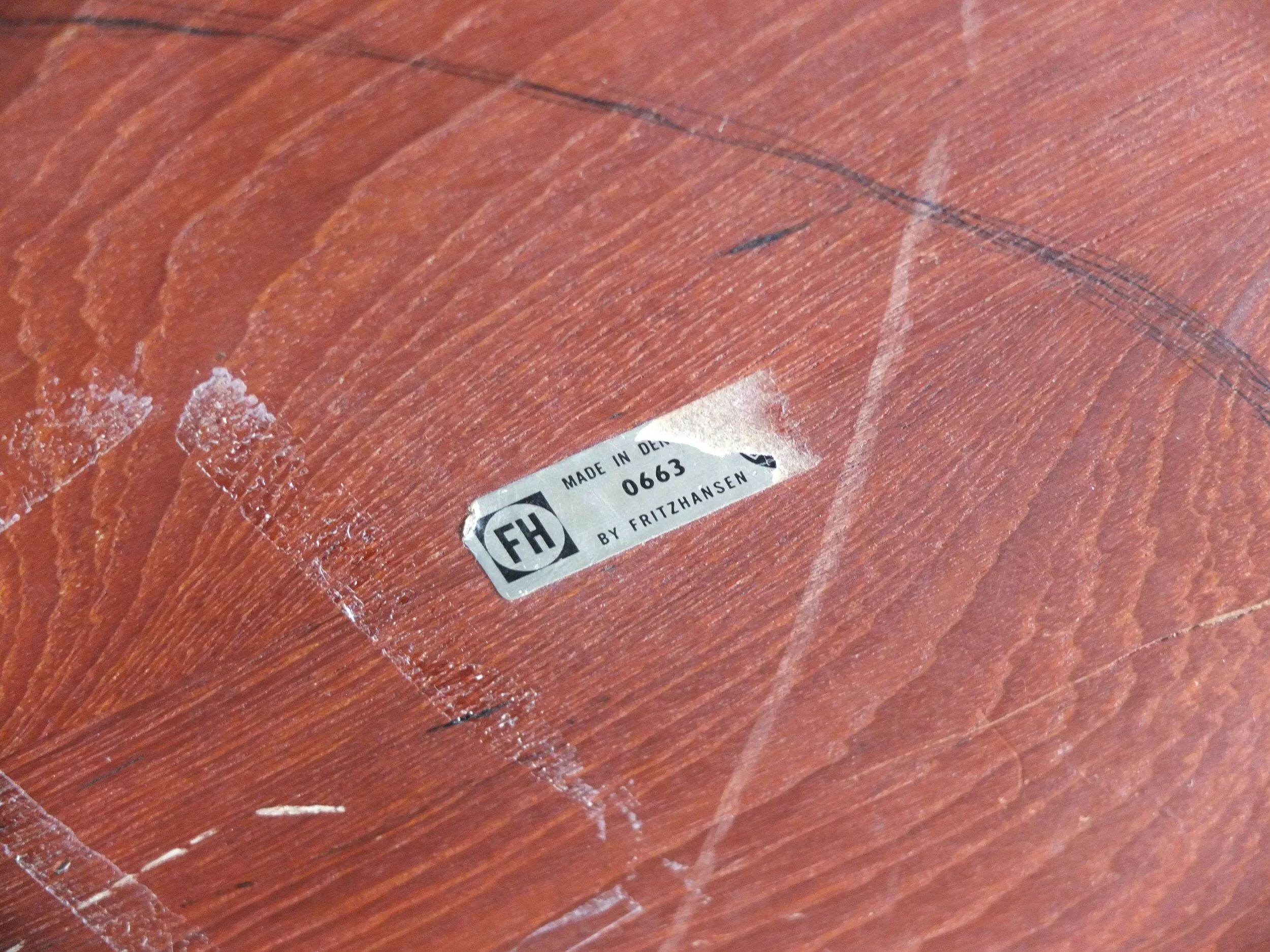 Rare tray table by Engholm & Willumsen for Fritz Hansen, 1963