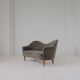 Mid-century modern canapé in sheepskin / shearling model 'Samspel' by Carl Malmsten, 1956