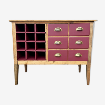 Old furniture by trade, 6 drawers and 12 bottle lockers