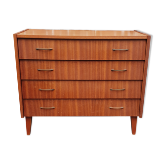 Commode 4 tiroirs avec poignées numérotés