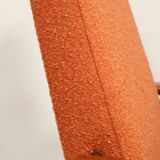 Scandinavian design curly orange armchair by H.Lis