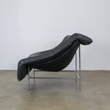Vintage leather Butterfly chair with steel frame by G. van den Berg, Montis