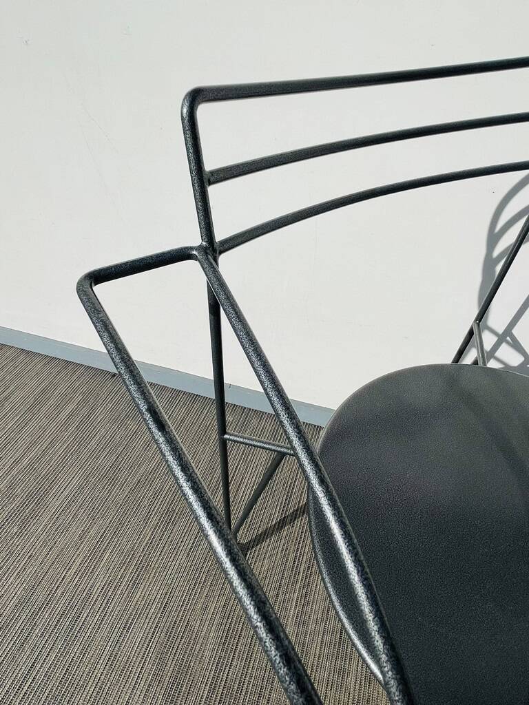 Pair of 'Silver Moon' chairs by Pascal Mourgue - Fermob. Vintage 80s.