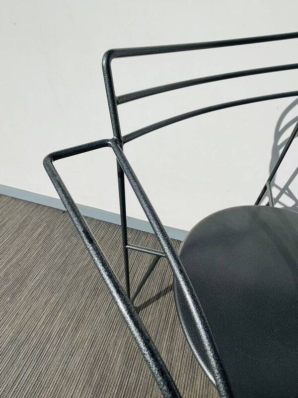 Paire de chaises ' Lune d'Argent ' Pascal Mourgue - Fermob. Vintage 80s