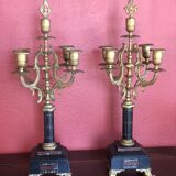 Pair of old candlesticks