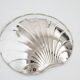 Grand plat en forme de coquillage plaqué argent