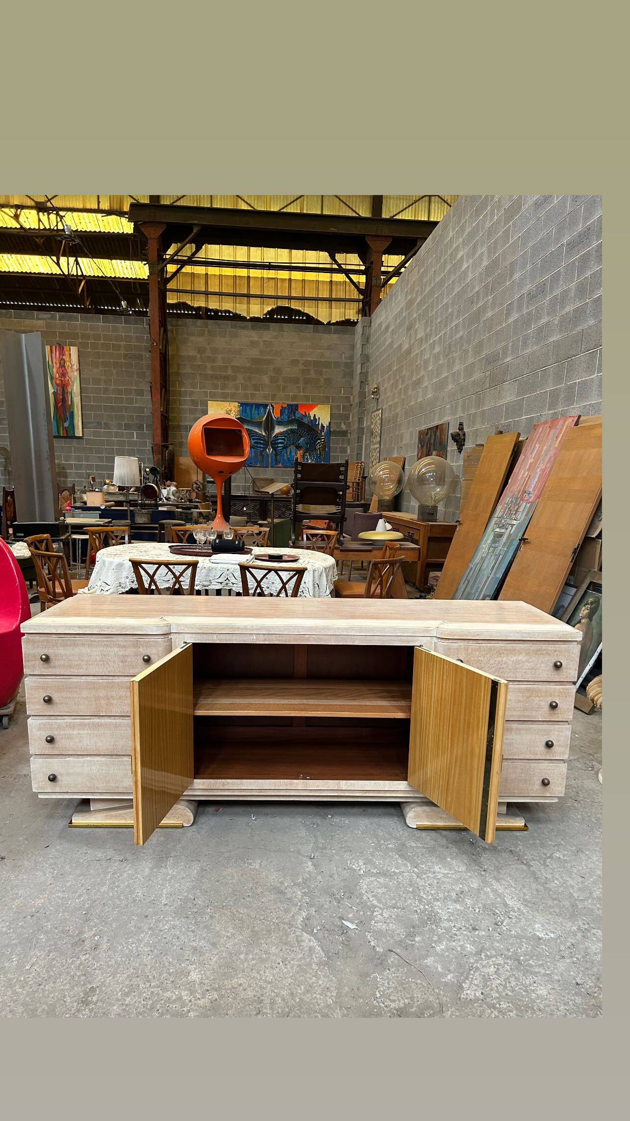 Luxurious sideboard, crafted by journeymen of the guild, 1940s, Art Deco